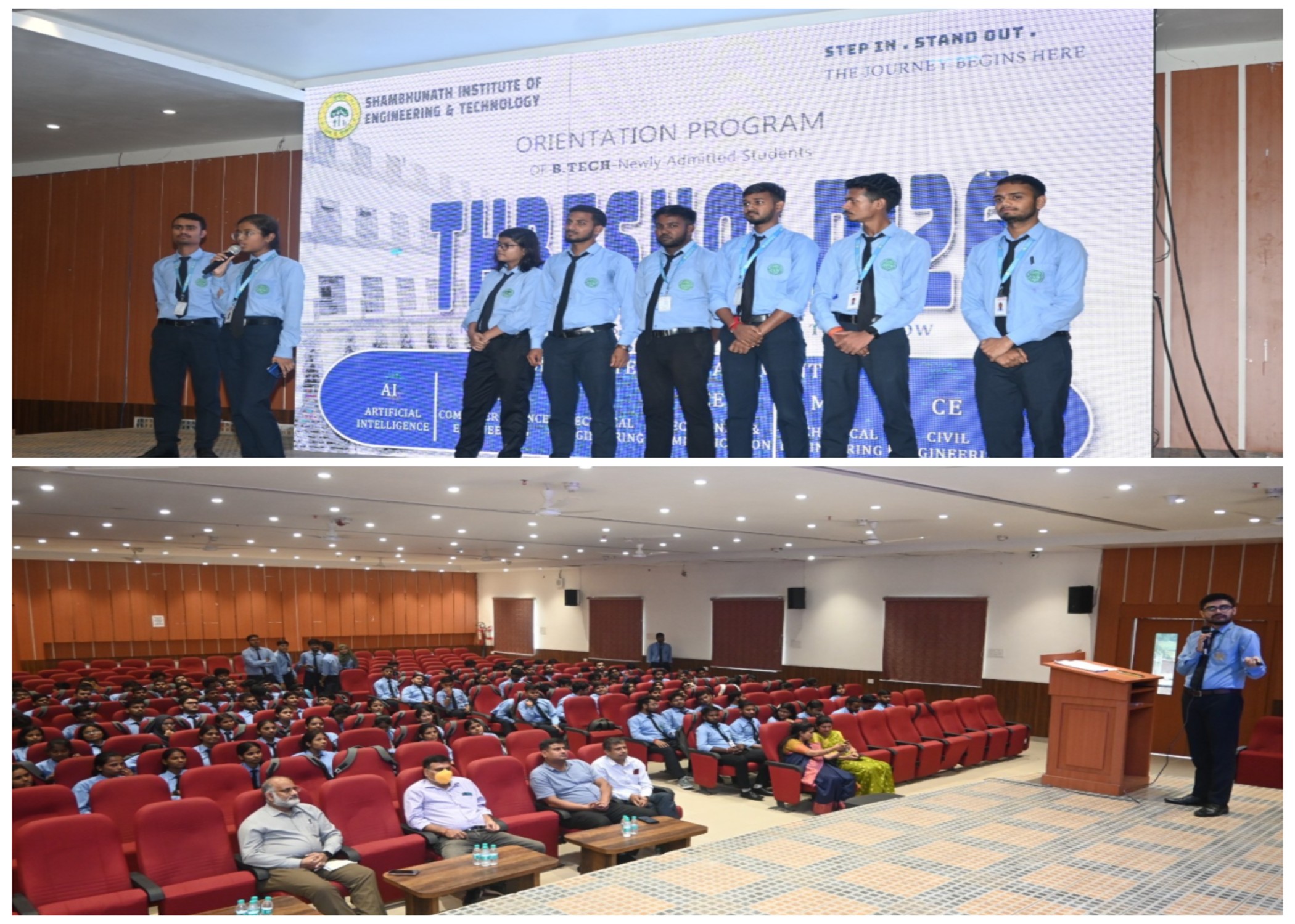 INDUCTION PROGRAM “THRESHOLD 26” HELD FOR B.TECH STUDENTS OF SHAMBHUNATH GROUP OF INSTITUTIONS.